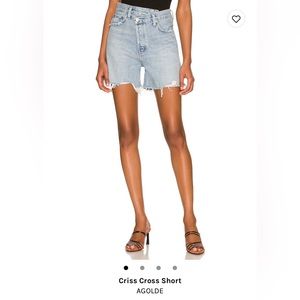 Agolde Criss Cross Shorts